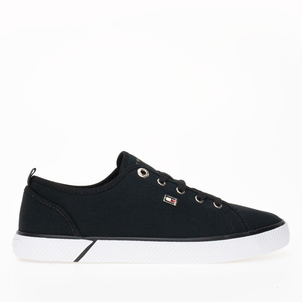 Boty Tommy Hilfiger Vulc Canvas FW0FW08063-BDS - černé