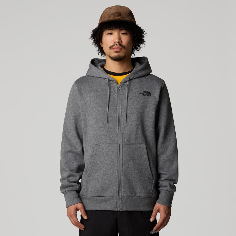 Mikina The North Face Simple Dome Full Zip 0A89FDDYY1 - šedivé