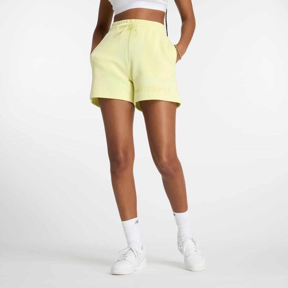 Dámské šortky New Balance WS41550LLT - žluté