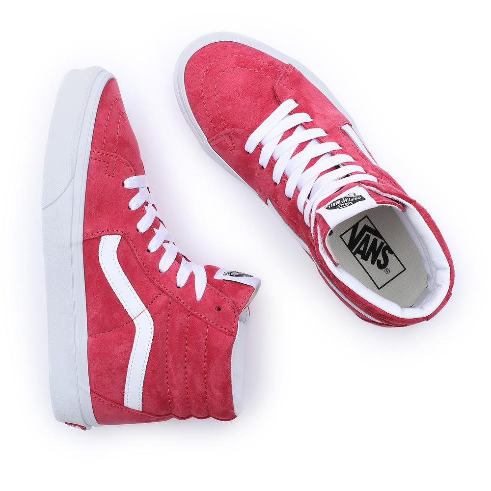 Boty Vans Pig Suede Old Skool VN0007NSZLD1 - červené