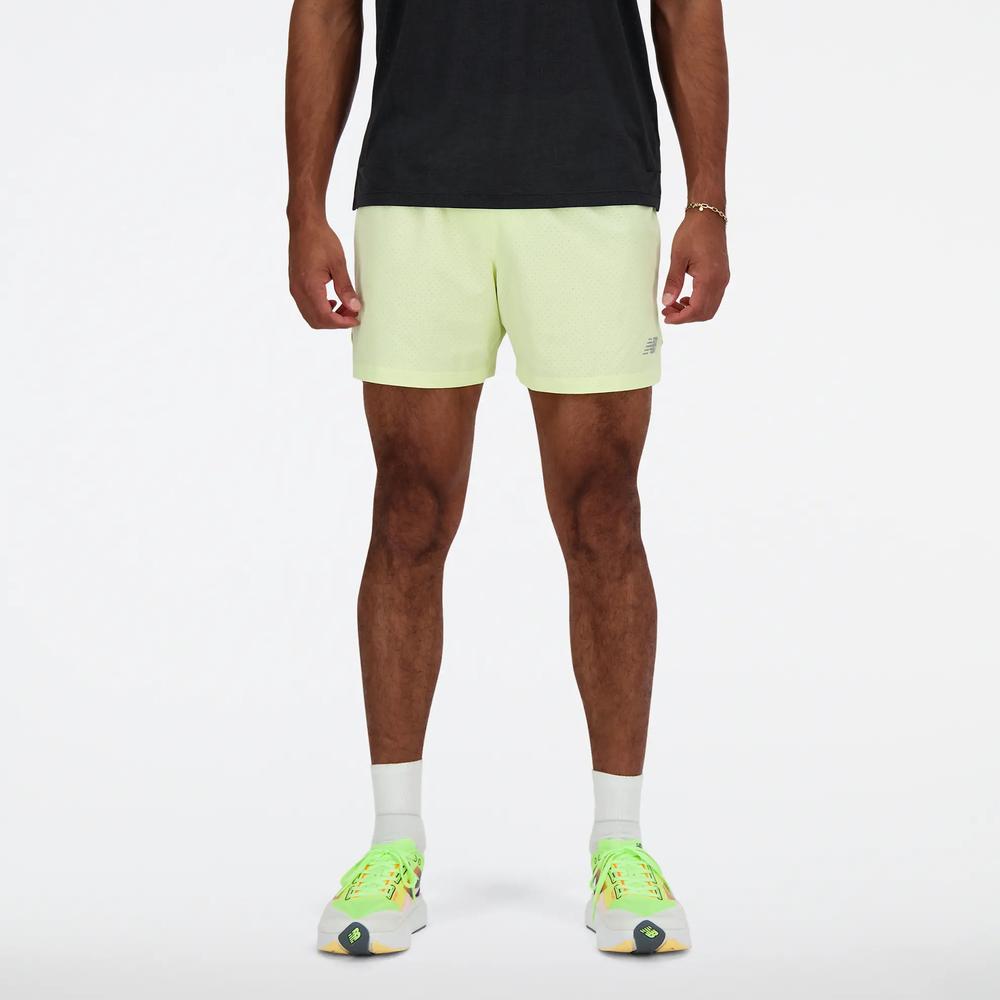 Pánské šortky New Balance MS41286LLT - žluté