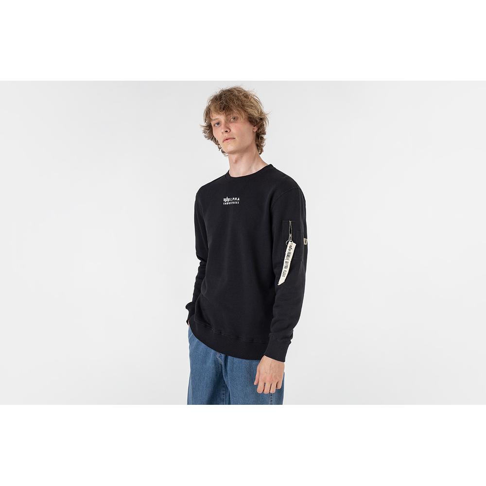 Mikina Alpha Industries Organics EMB Sweater 118316649 - černé
