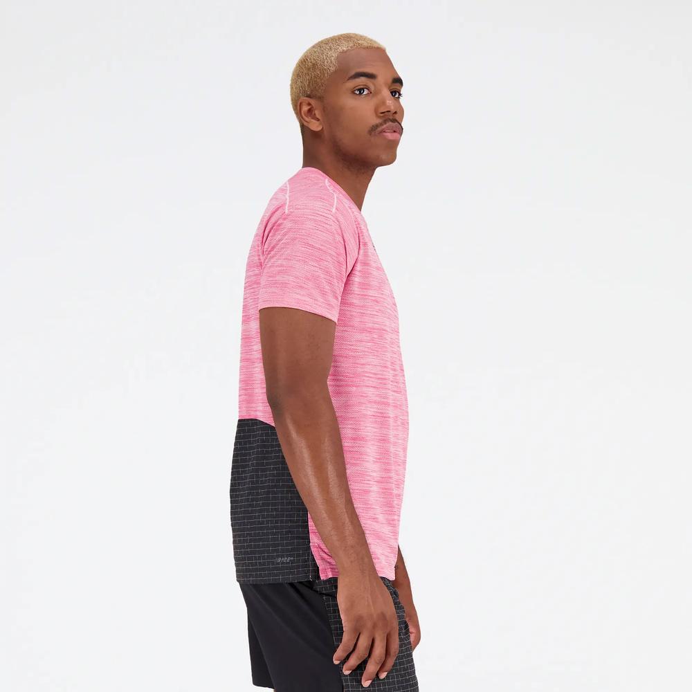 Pánské tričko New Balance MT31251SOI - růžové