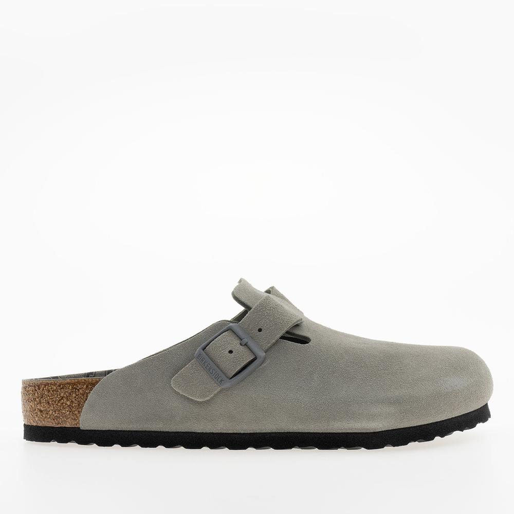 Žabky pánské Birkenstock Boston BS 1030622 - šedivé