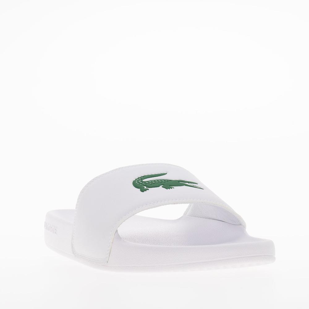 Žabky Lacoste Serve Sliders 749CMA0041-082 - bílé