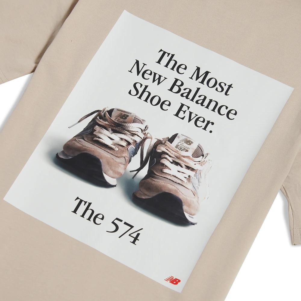Dětské tričko New Balance YT61A21ATWF - béžové