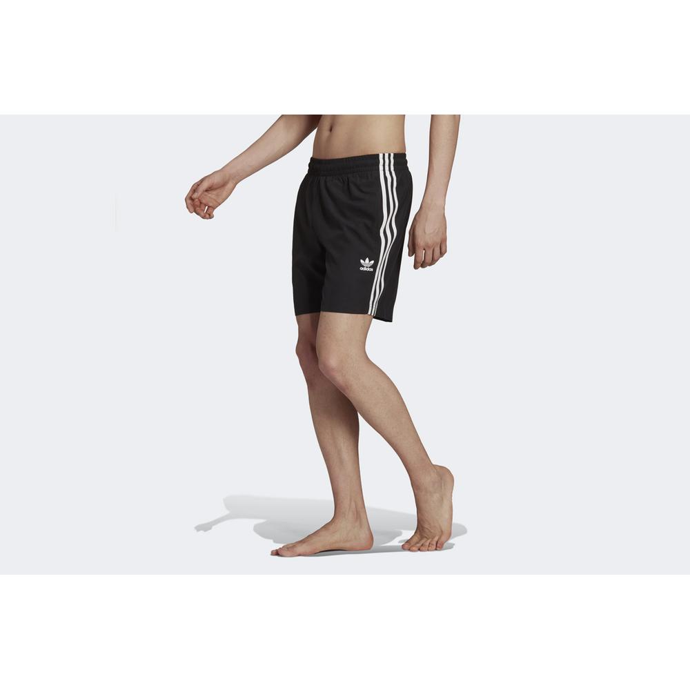 Krátké kalhoty adidas Originals Adicolor Classics 3-Stripes Swim H06701 - černé
