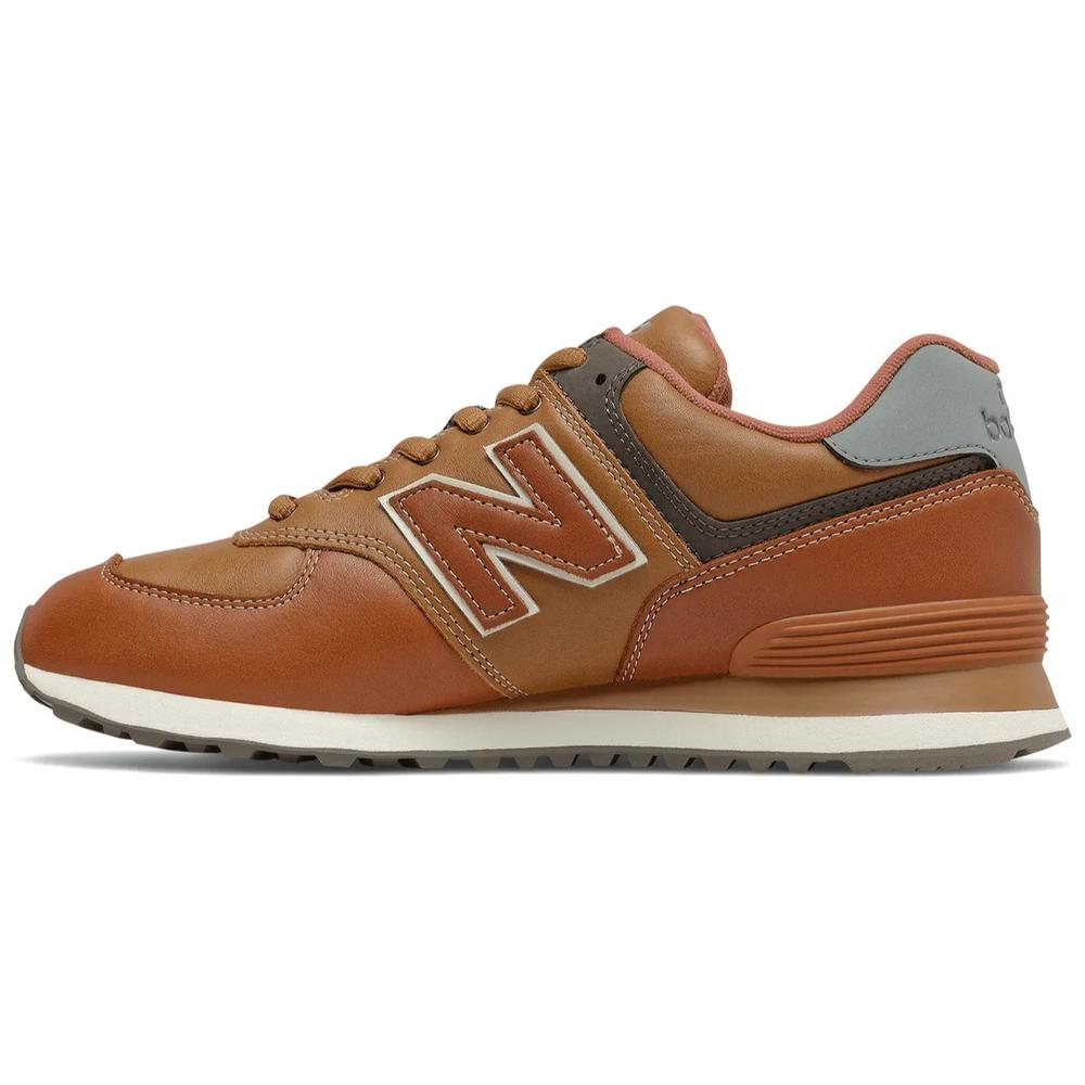 Boty pánské New Balance ML574OMA - hnedé