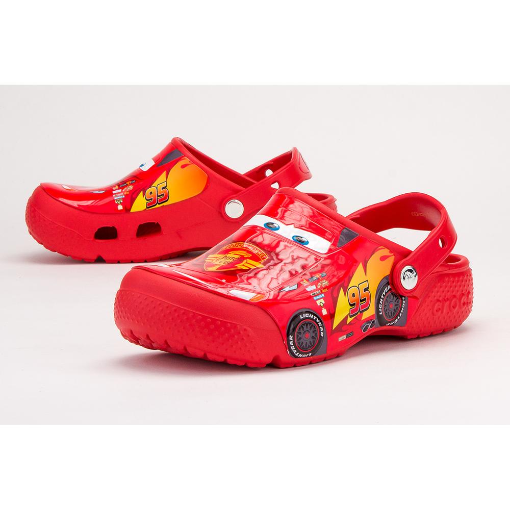 Žabky Crocs Fun Lab Cars Clog Flame 204116-8C1 - červené