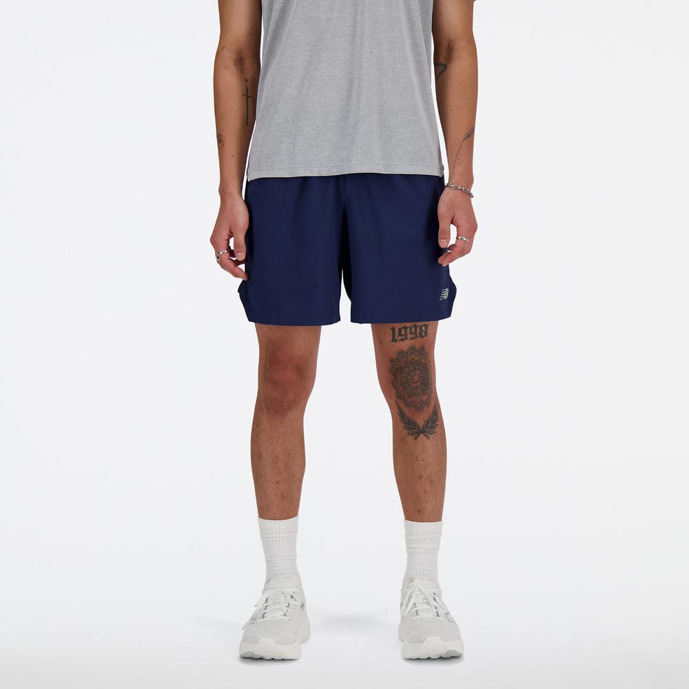 Pánské šortky New Balance MS41283NNY - tmavě modrě