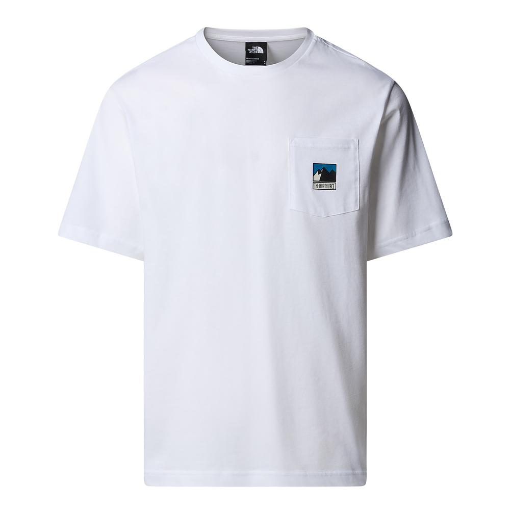 Pánské tričko The North Face Mountain 0A8E3MFN41 - bílé