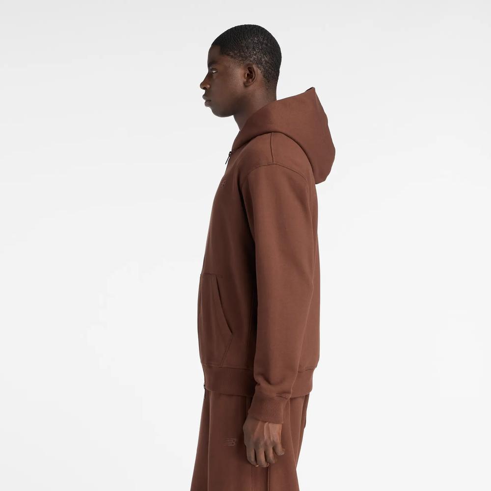 Pánská mikina New Balance MJ53506ABJ - hnědé