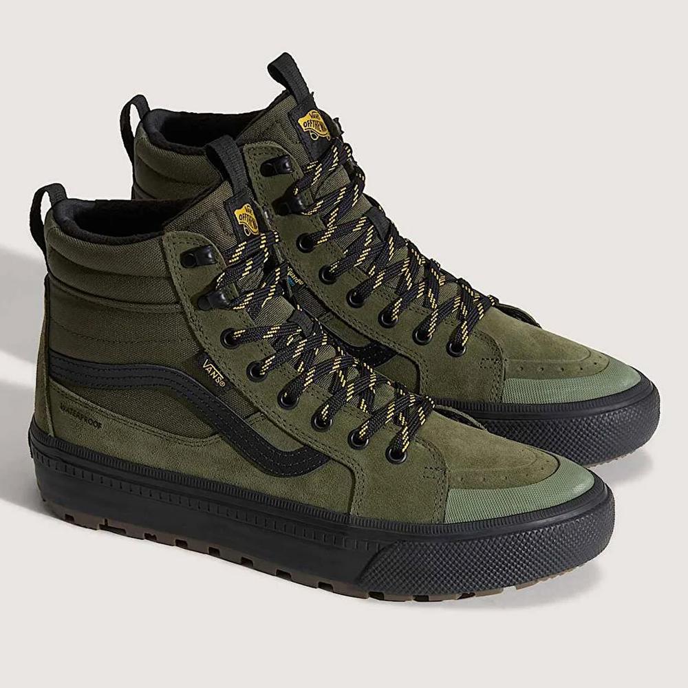 Pánské boty Vans SK8-Hi Waterproof Insulated VN000DAQ2031 - zelené