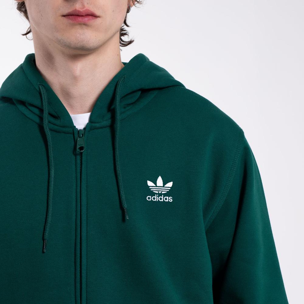 Pánská mikina adidas Originals Trefoil Essentials Full-Zip KD1321 - zelené