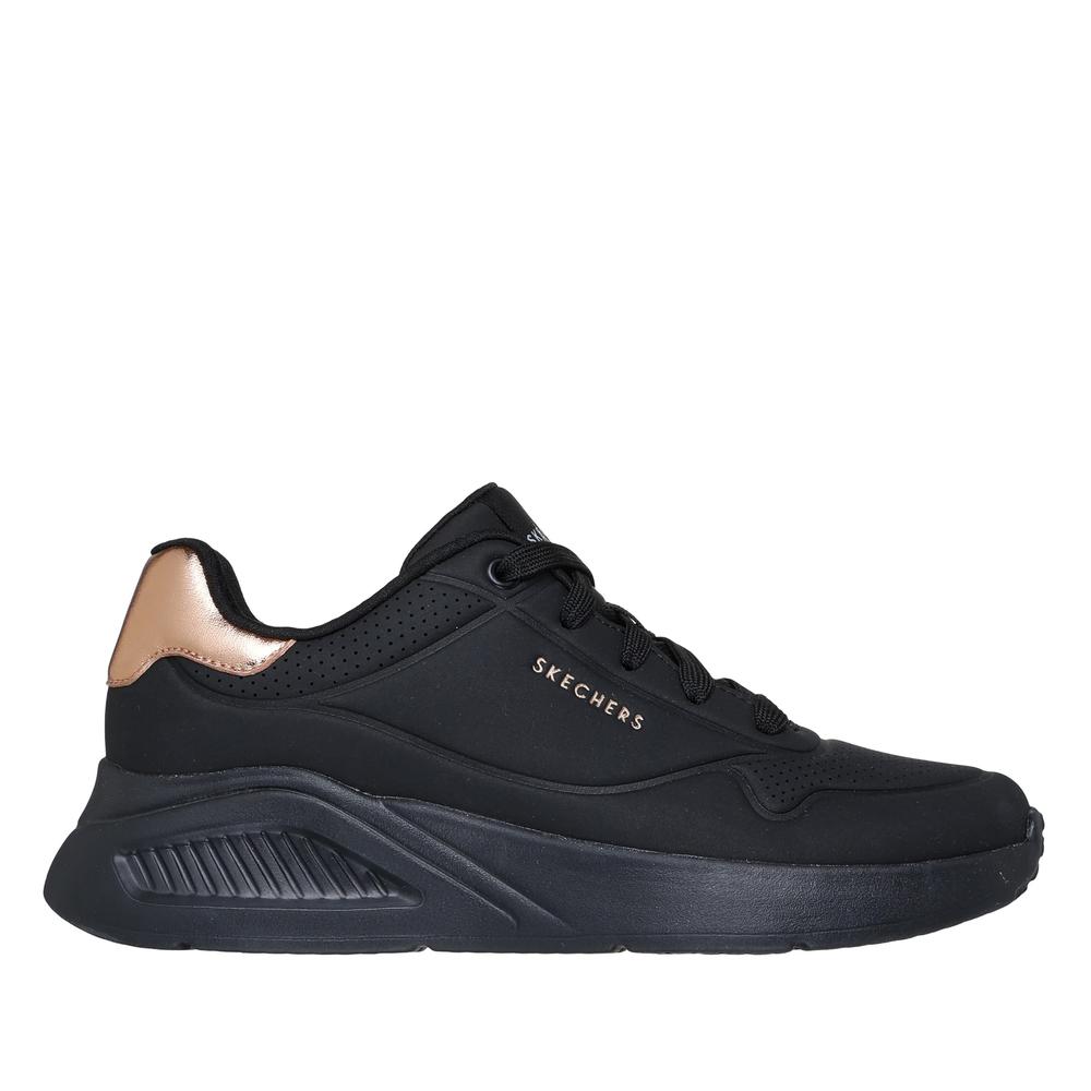 Boty dámské Skechers Uno Lite Shimmer Along 177291BBK - černé