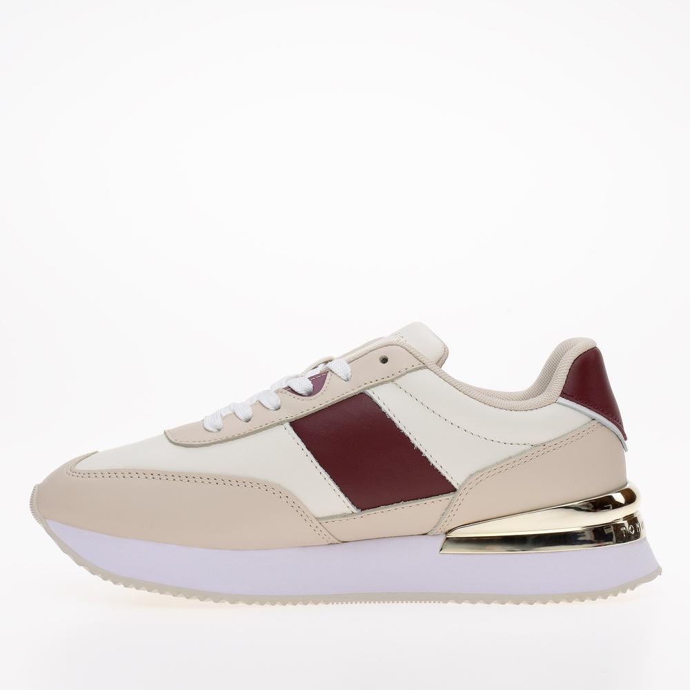Boty Tommy Hilfiger Elevated Feminine Runner FW0FW07306-YBH  - béžové