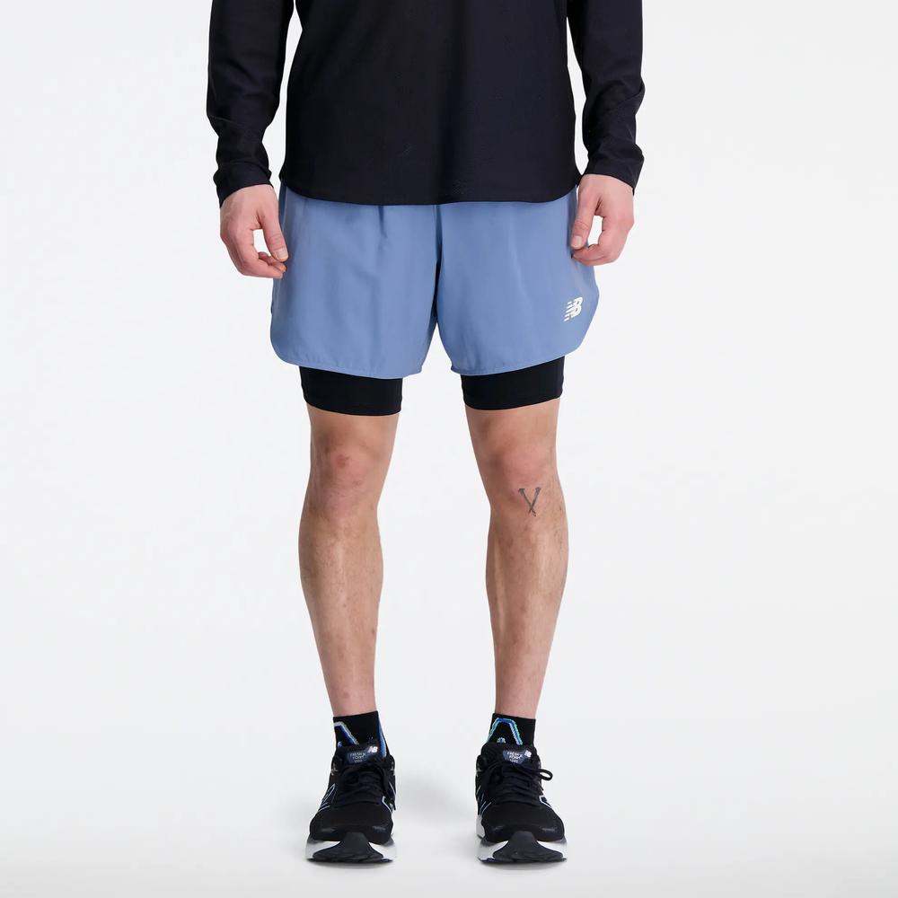 Pánské šortky New Balance MS33282MYL - modré