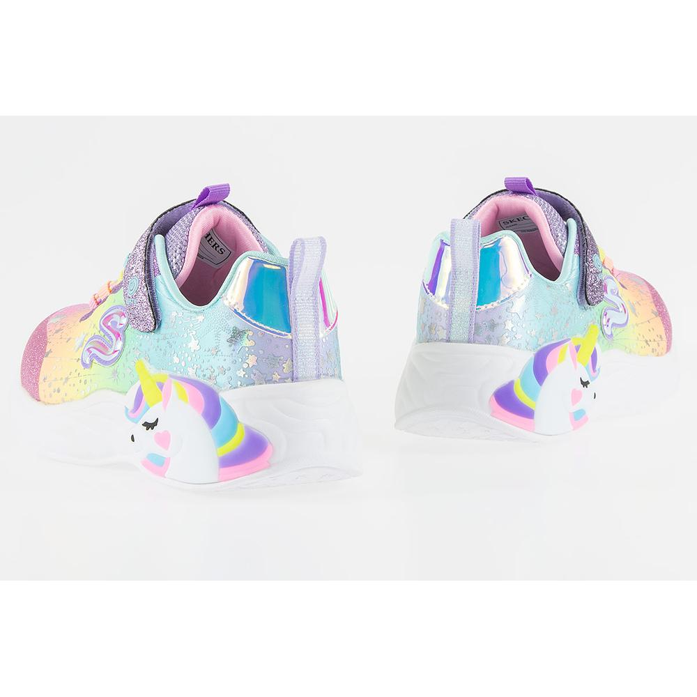 Boty Skechers S Lights Unicorn Dreams 302311LPRMT - různobarevné