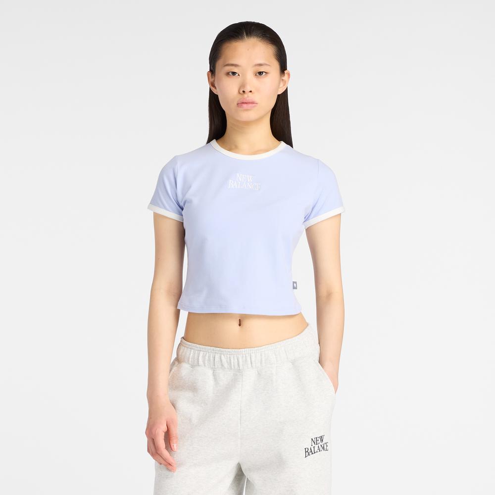 Dámské tričko New Balance WT61Y33QDYK - fialové