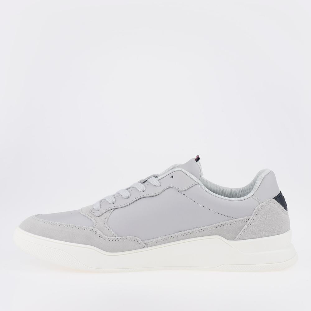 Boty Tommy Hilfiger Elevated Cupsole Leather Mix FM0FM04358-PSU - šedivé