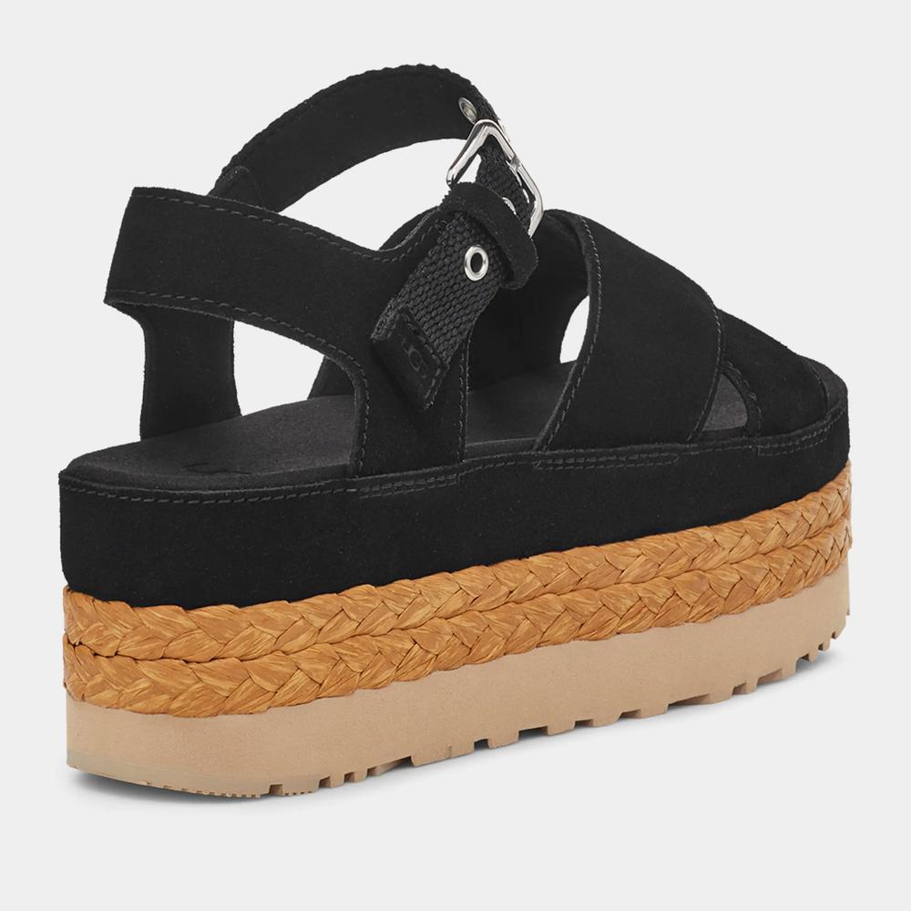 Sandále Ugg Aubrey Platform Sandal 1152711-BLK - černé