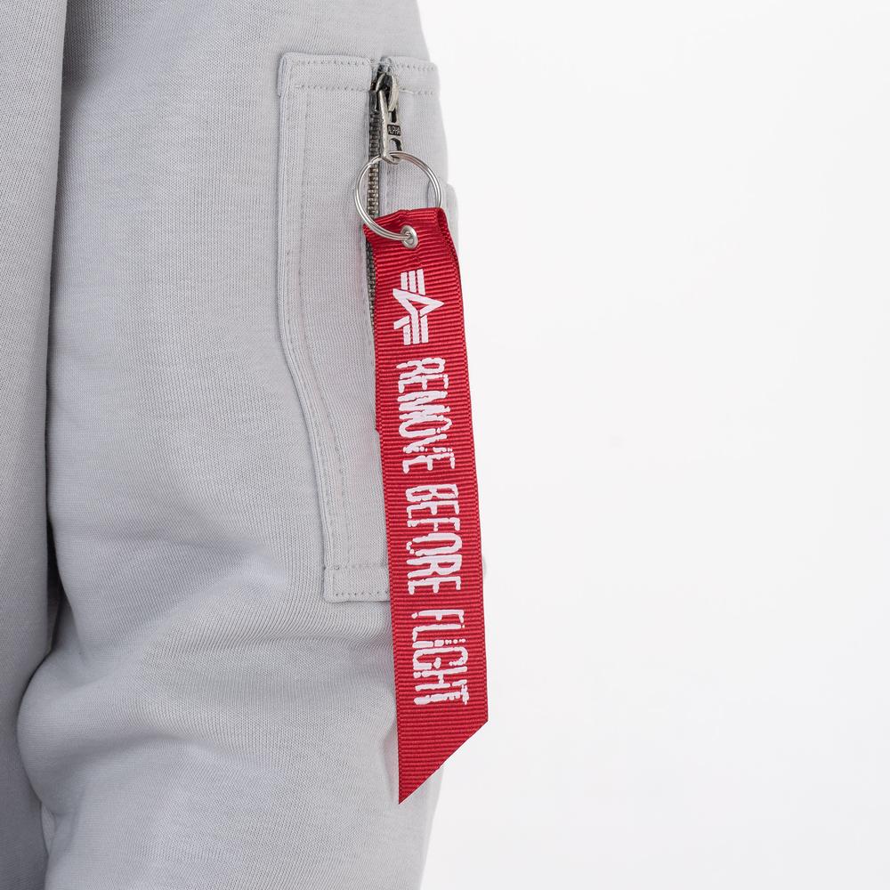 Mikina Alpha Industries Patch Hoodie LF 136330666 - šedivé