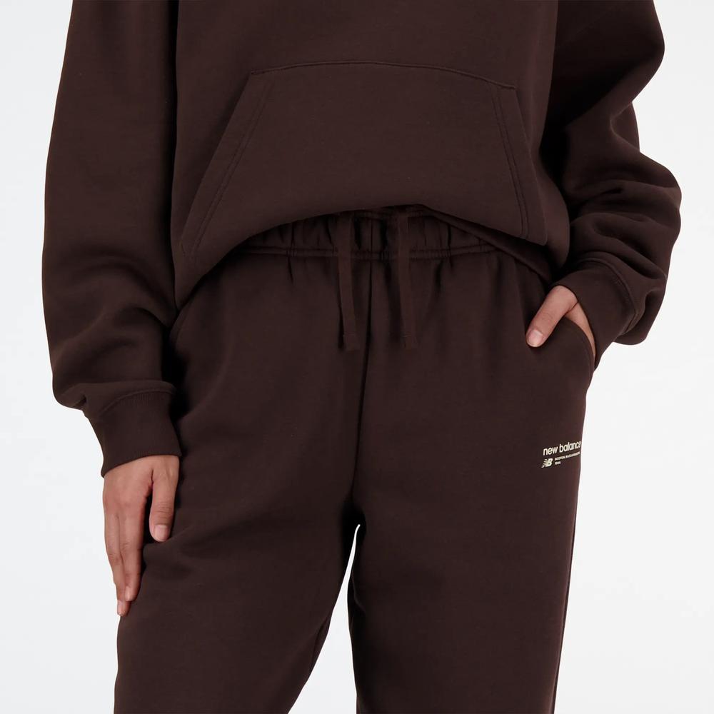 Kalhoty New Balance WP33513KCF - hnedé