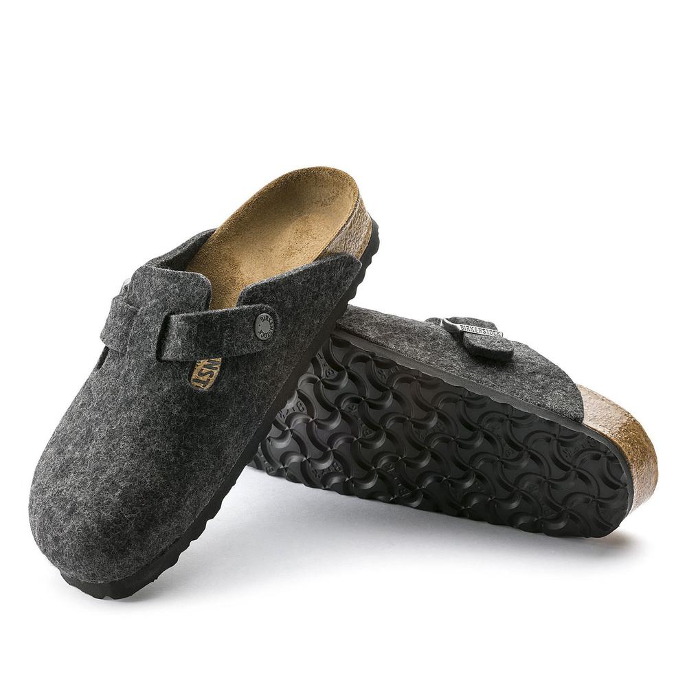 Žabky pánské Birkenstock Boston 160371 - šedivé