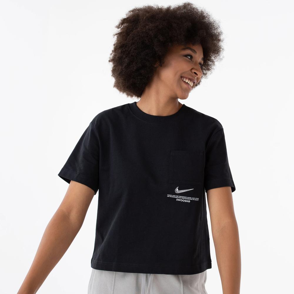 Tričko Nike NSW Swoosh Top CZ8911-010 - černé