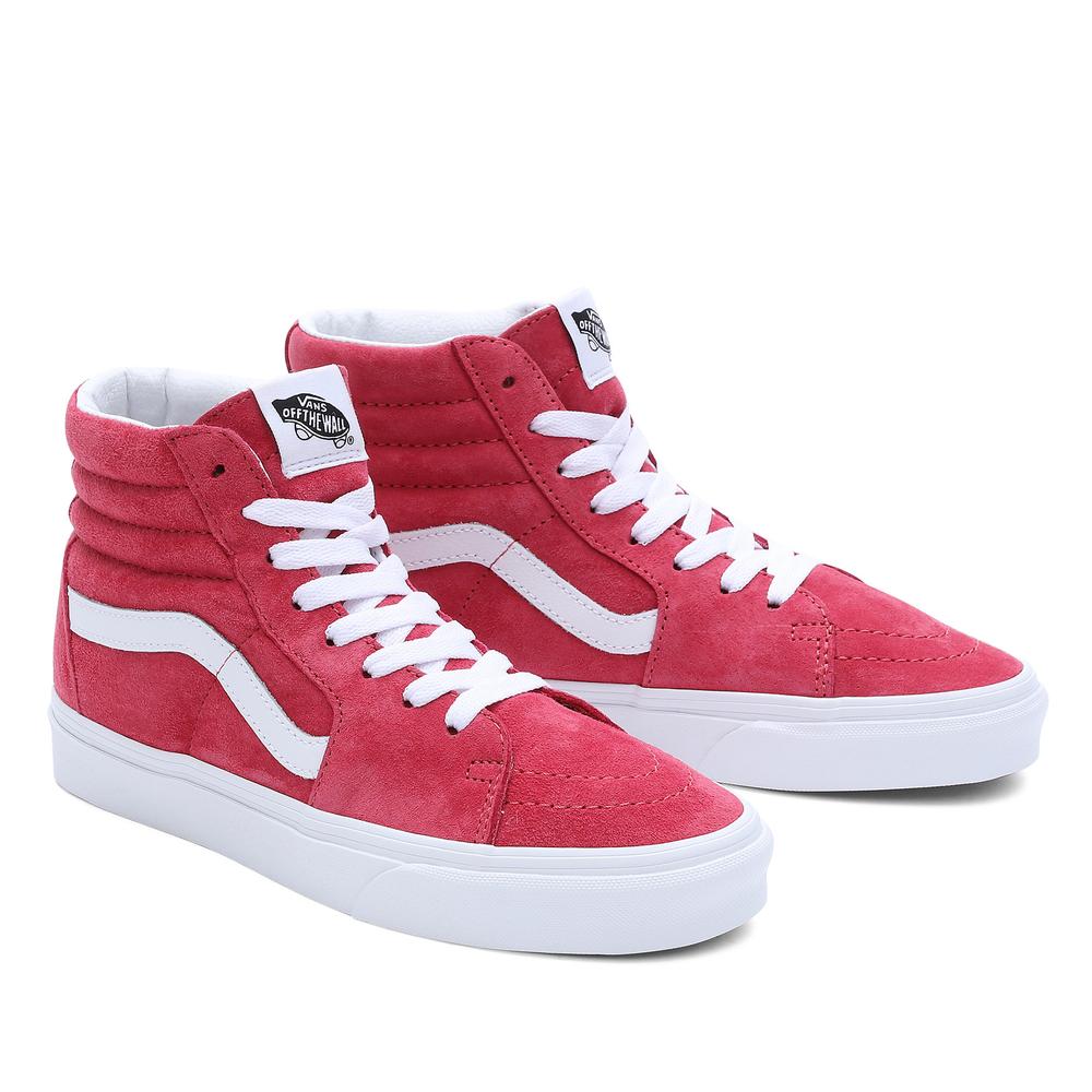 Boty Vans Pig Suede Old Skool VN0007NSZLD1 - červené