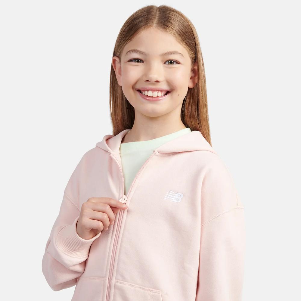 Dětské mikinaNew Balance LAKG0057PIE - růžové