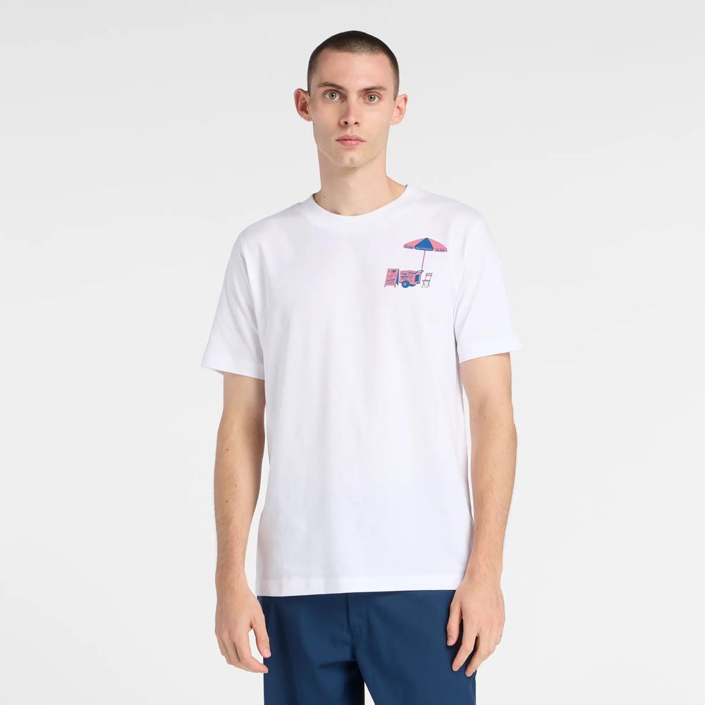 Pánské tričko New Balance MT61T2QHWT - bílé
