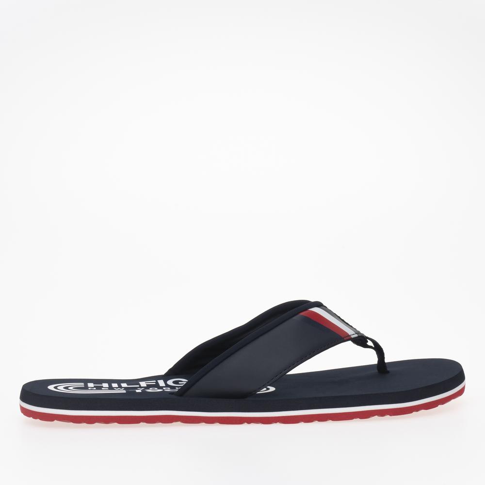 Žabky Tommy Hilfiger RWB Padded Beach Sandal FM0FM05137-DW5 - tmavě modrě