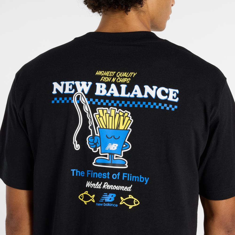 Pánské tričko New Balance MMT61I5BMBK - černé