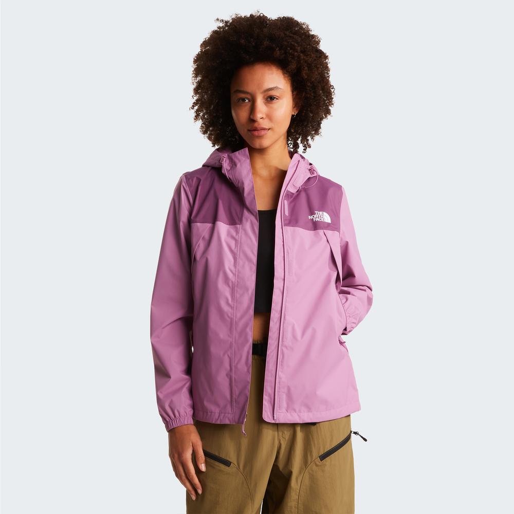 Bunda dámské The North Face Antora Rain Jacket 0A8BKDK221 - fialové