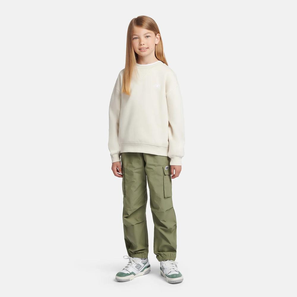 Dětské mikinaNew Balance LAKG0002LIN - béžové