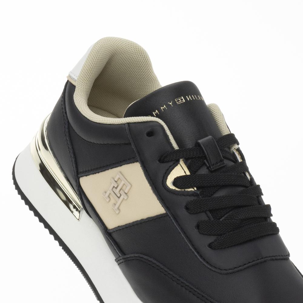 Boty Tommy Hilfiger Elevated Feminine Runner Hw FW0FW07830-YBL - černé