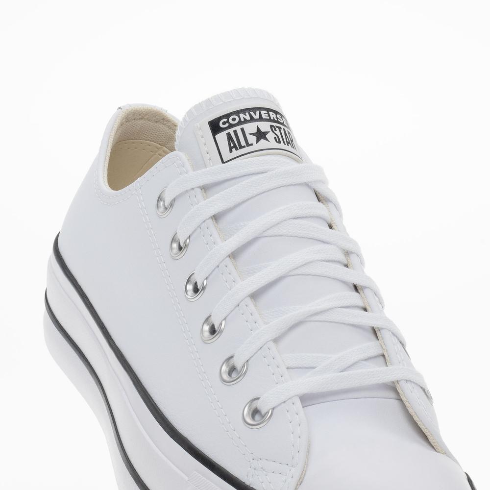 Boty Converse Chuck Taylor All Star Lift Platform Leather 561680C - bílé