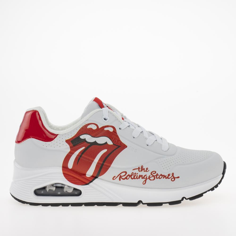 Boty Skechers Uno Rolling Stones Single 177965WRD - bílé