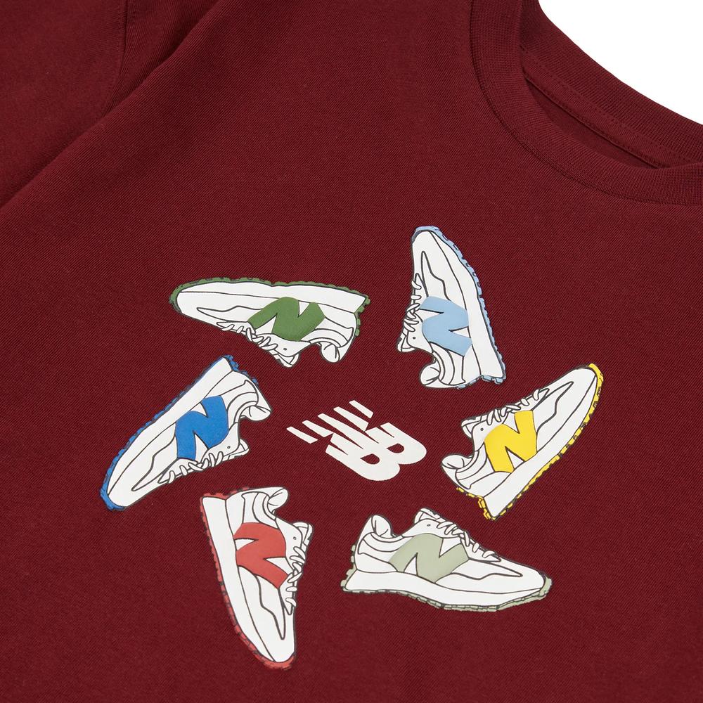 Tričko dětské New Balance LAKB0340MHB - bordové