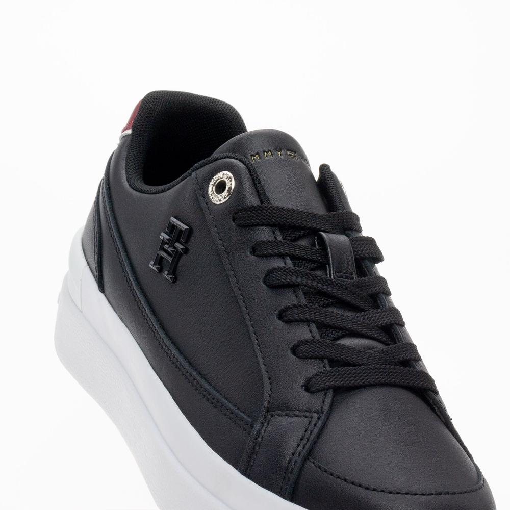 Boty Tommy Hilfiger Elevated Court Sneaker FW0FW07568-BDS - černé