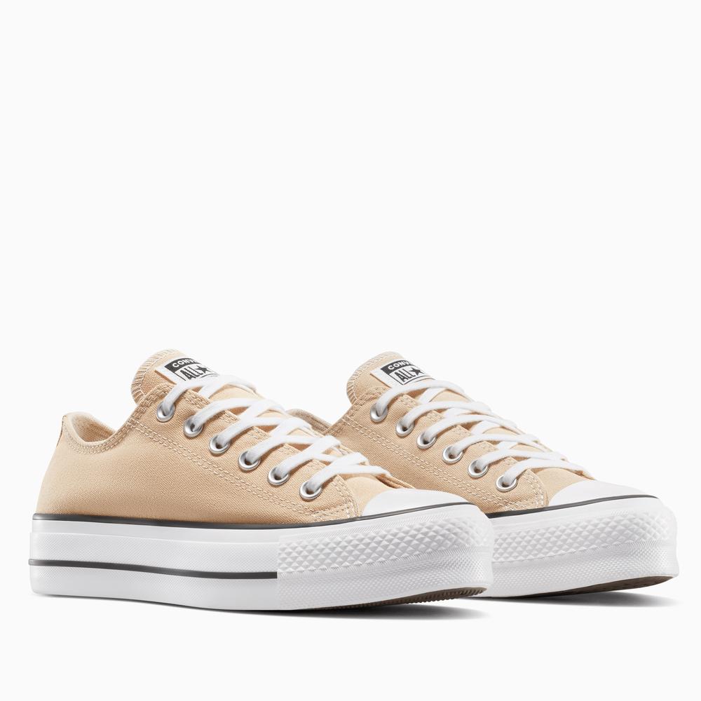 Boty Converse Chuck Taylor All Star Lift Platform A11877C - béžové