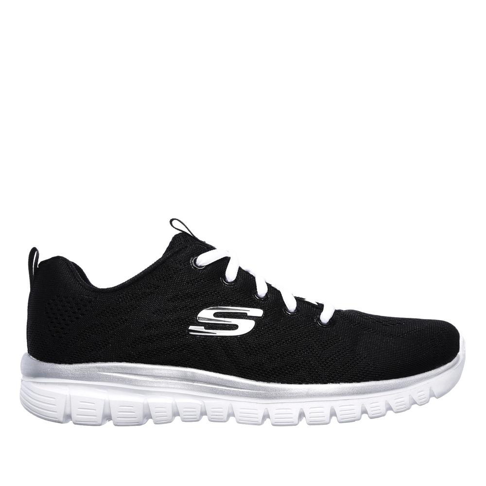 Boty Skechers Graceful Get Connected 12615BKW - černé
