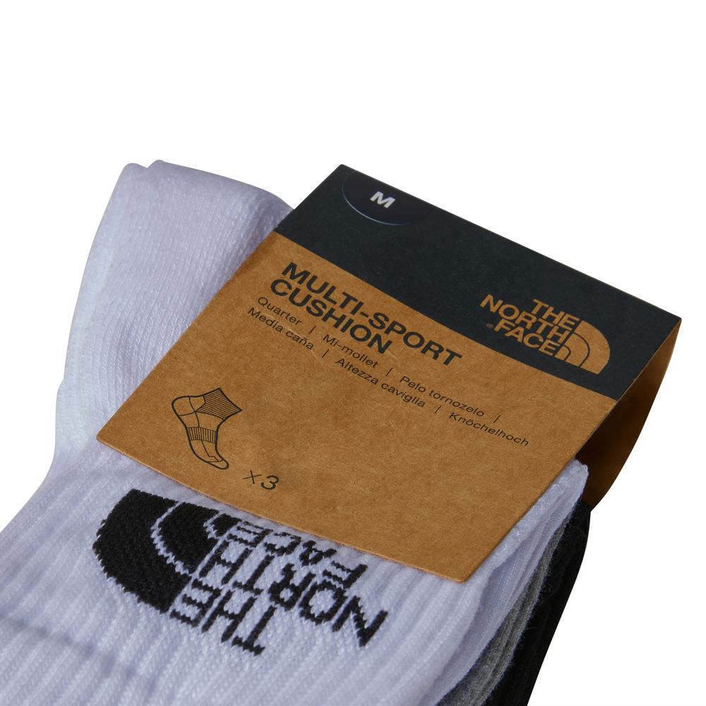Ponožky unisex The North Face Multi Sport Cush Quarter Sock 3P 0A882G3OW1 - různobarevné