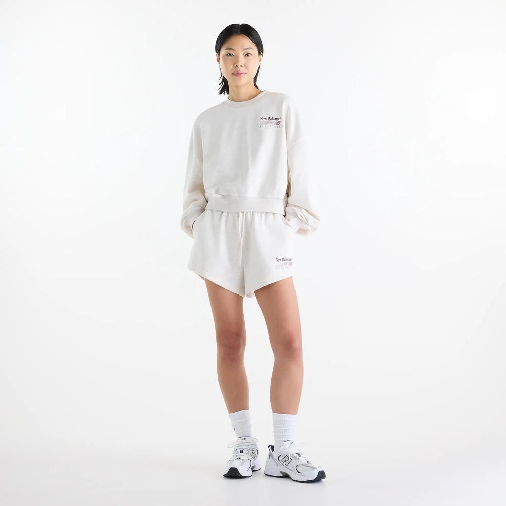 Dámská mikina New Balance WT62X7T4LIT - bílé