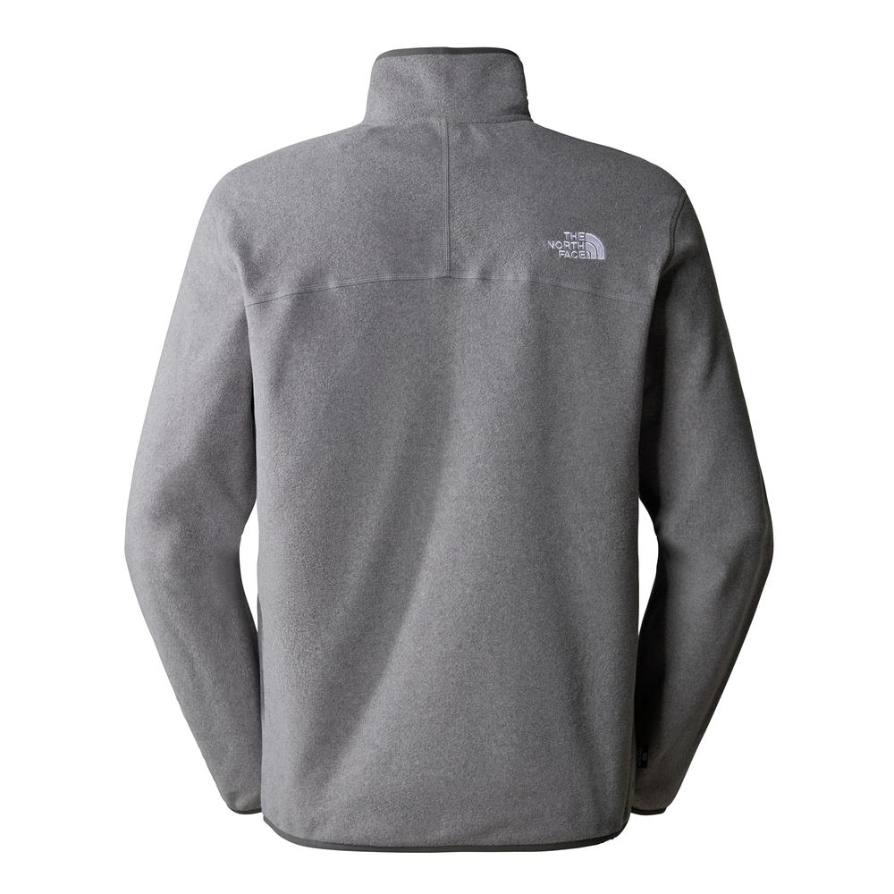Mikina The North Face 100 Glacier 1/4 Zip Fleece 0A855WDYY1 - šedivé