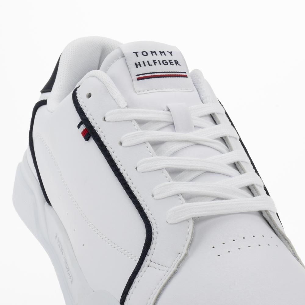Boty Tommy Hilfiger Lo Cup Leather FM0FM04429-YBS - bílé