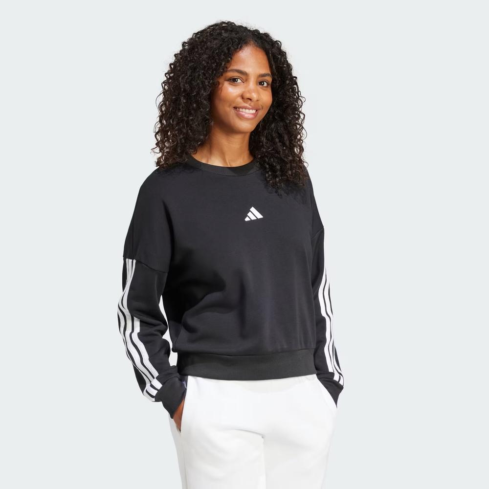 Dámská mikina adidas Sportswear Essentials 3-Stripes French Terry JE0016 - černé