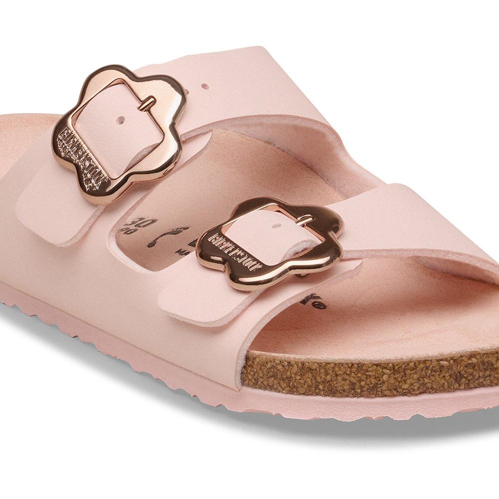 Žabky pro mládež Birkenstock Arizona Flower Buckle 1031703 - růžové