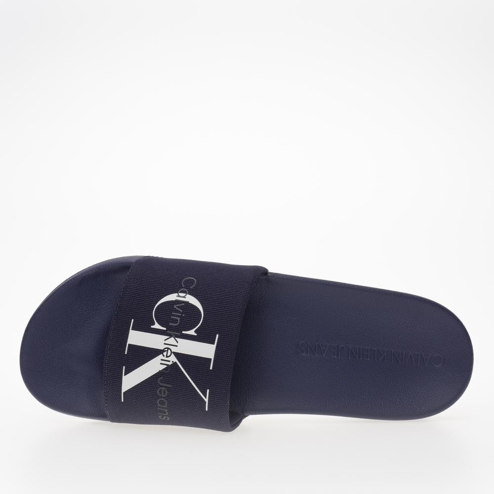 Žabky Calvin Klein Slide Monogram CO YM0YM00061-0GY - tmavě modrě